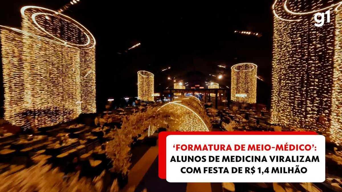 'Formatura de meio-médico': alunos de medicina fazem festa de R$ 1,4 milhão para comemorar a metade do curso