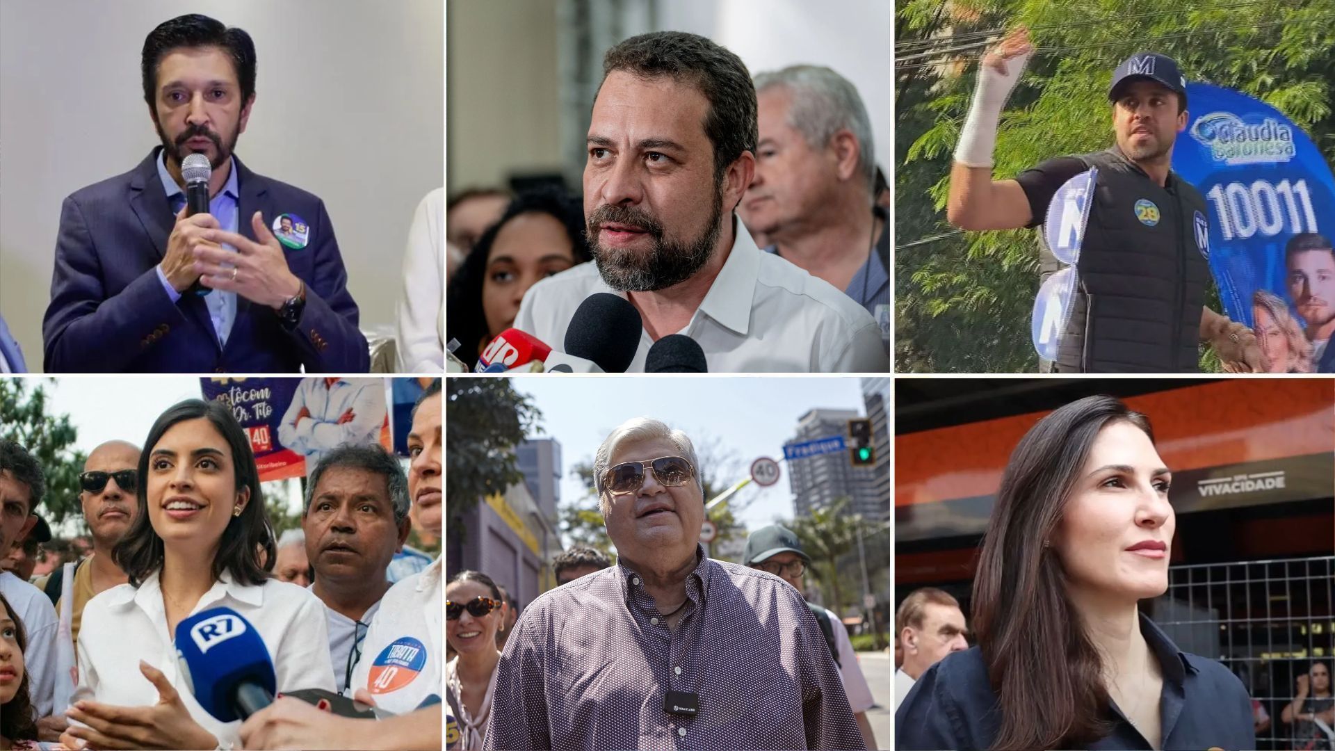 “Arrancada final“, show: as agendas dos candidatos à Prefeitura de SP nesta quinta (26)