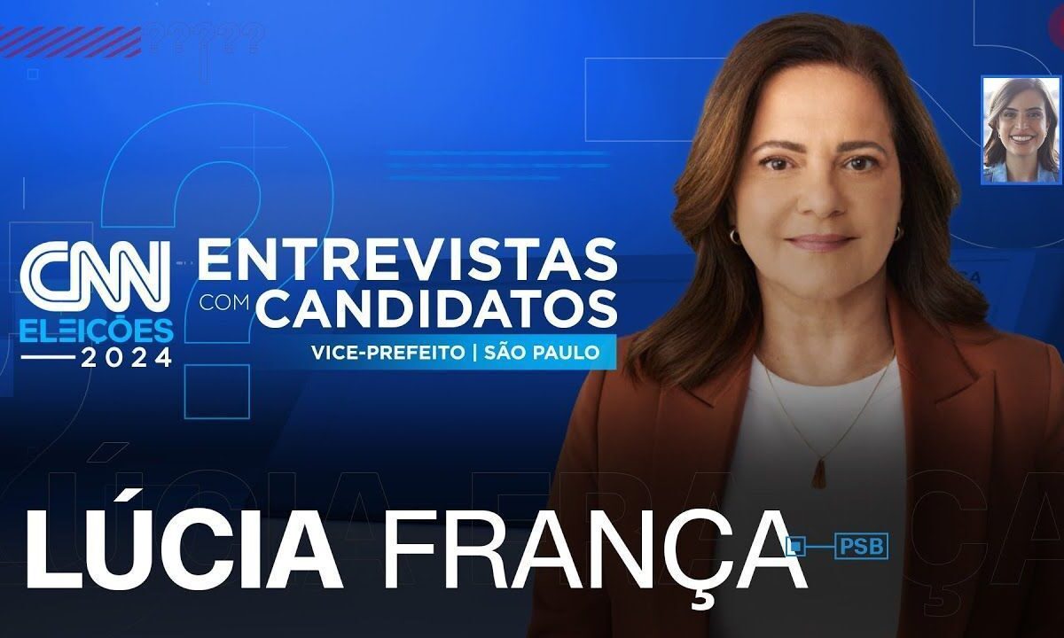 CNN recebe Lúcia França nesta quinta (26) em série de entrevistas com candidatos a vice de SP