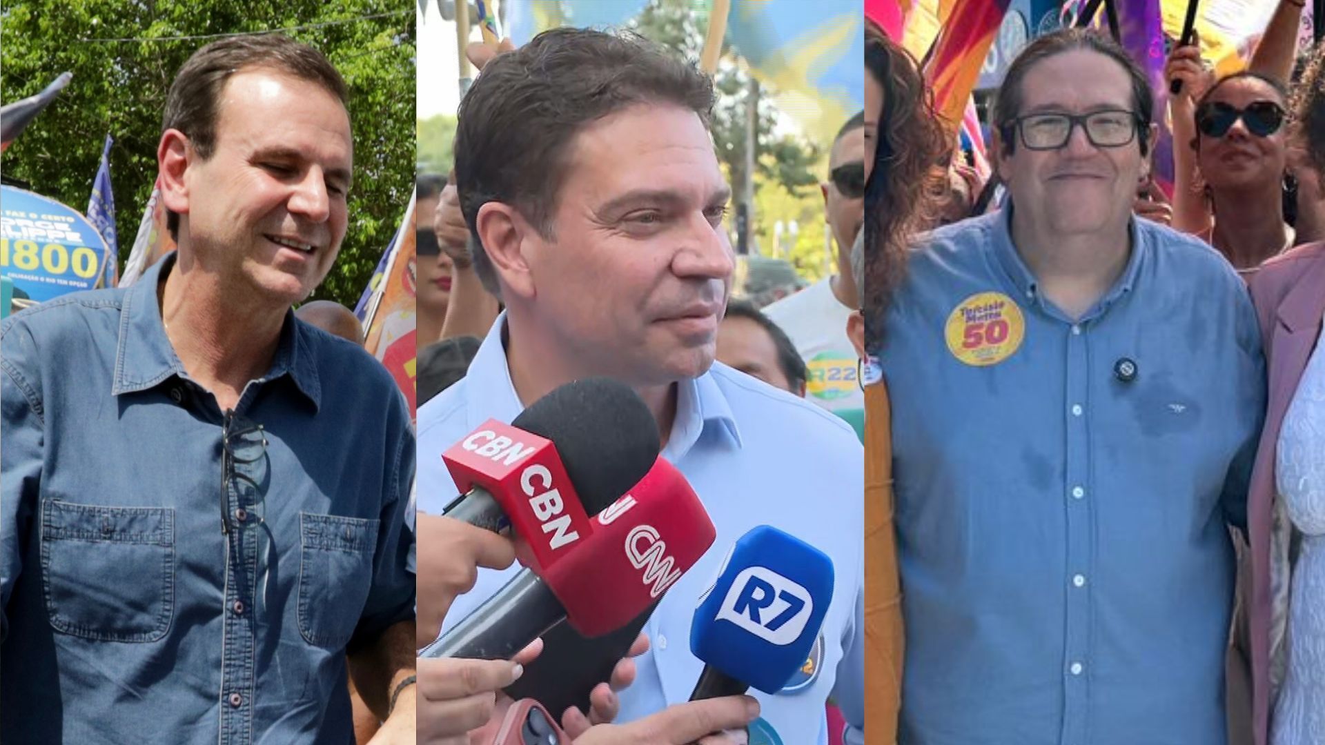 Debate em boteco, festa de ator: as agendas dos candidatos à Prefeitura do Rio nesta quinta (26)