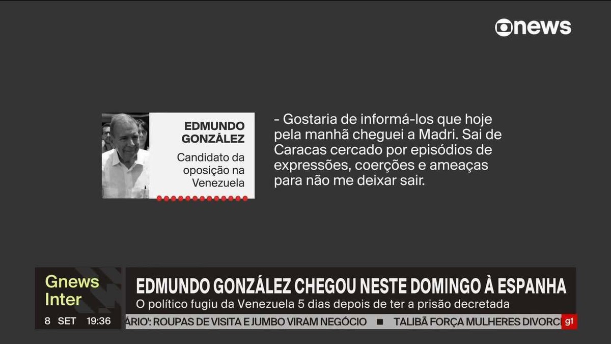 Em áudio, opositor venezuelano Edmundo González afirma: ‘Continuaremos na luta’ | Mundo