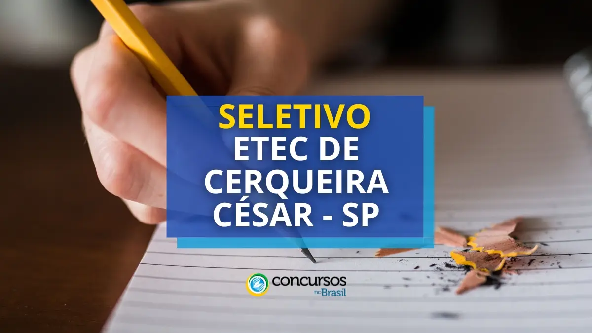 Etec de Cerqueira César - SP abre processo seletivo