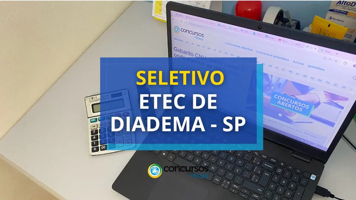 Etec de Diadema - SP lança edital de processo seletivo