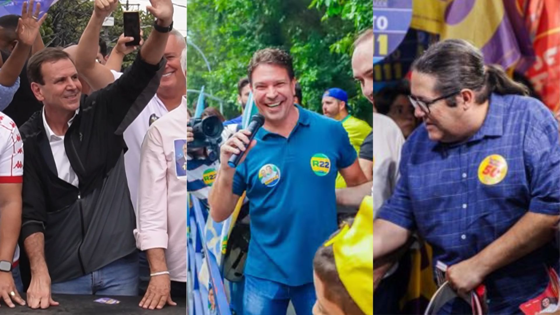 Eventos na Rocinha, caminhadas: as agendas dos candidatos à Prefeitura do Rio neste domingo (29)