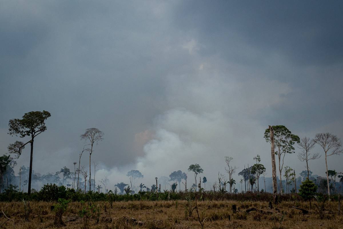 Fumaça das queimadas na Amazônia chega novamente ao Sul do Brasil