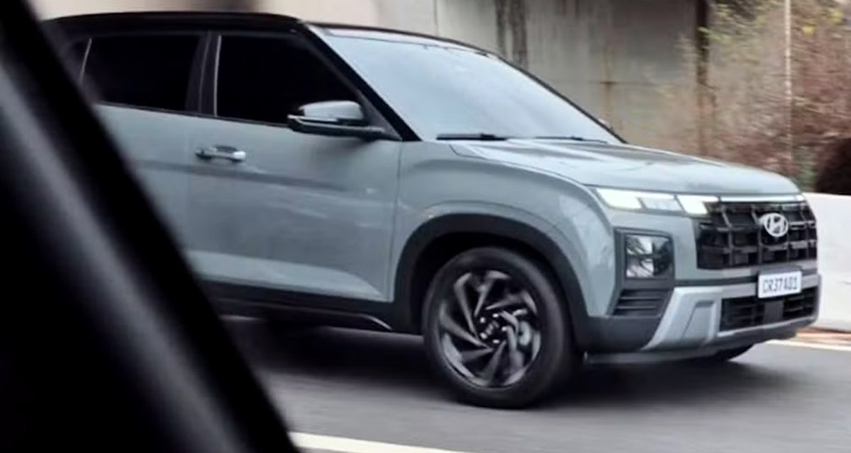 Hyundai Creta 2025 aparece sem disfarces pronto para estrear no mês que vem