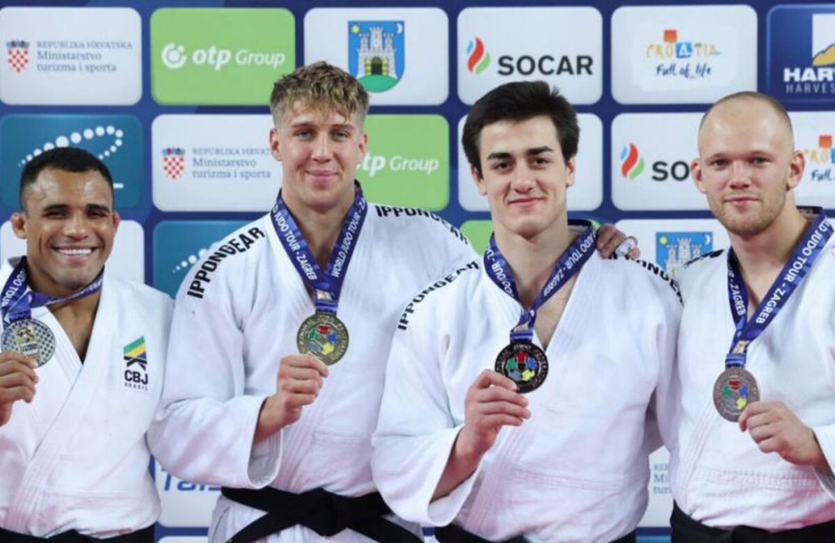 Judocas brasileiros terminam com cinco pódios em Grand Prix de Zagreb