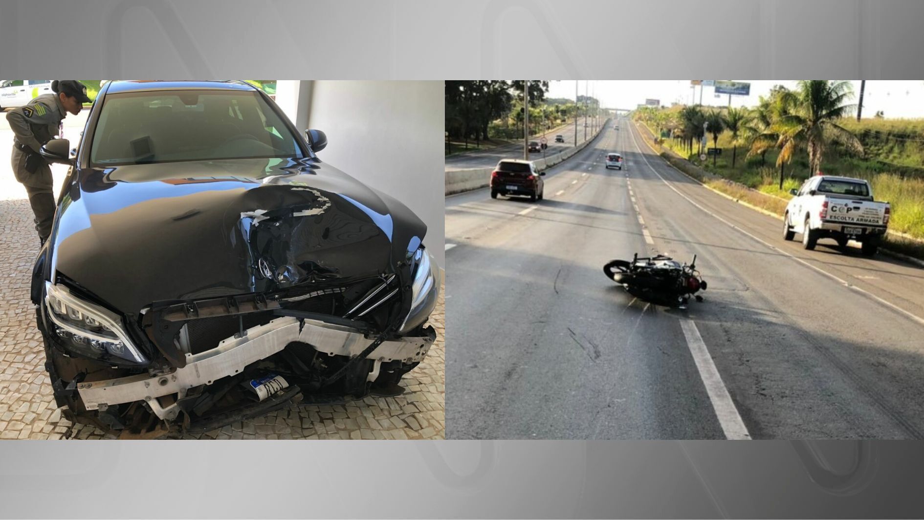 Motociclista morre após ser arrastado por carro de luxo em Goiânia