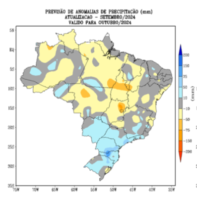 Outubro terá misto de chuvas e calor acima da média. Veja