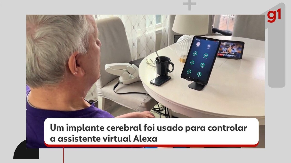 Paciente com paralisia usa implante cerebral para controlar assistente Alexa