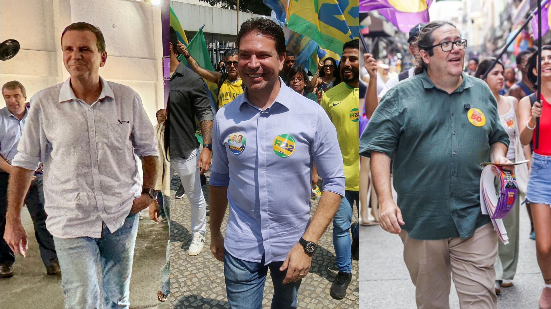 Acompanhe a agenda dos candidatos à Prefeitura do Rio nesta terça-feira (10)