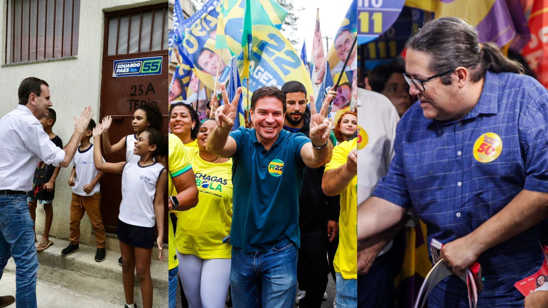 Acompanhe a agenda dos candidatos à Prefeitura do Rio de Janeiro nesta segunda-feira (9)