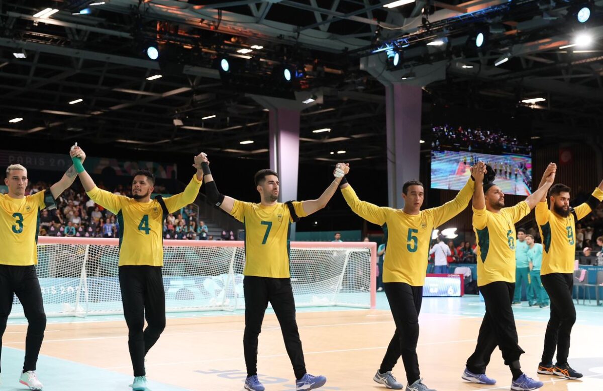 Seleção masculina de goalball garante medalha de bronze em Paris