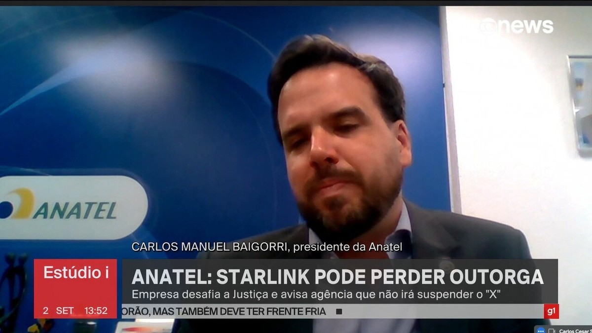 Starlink pode perder autorização para prestar serviço no Brasil, diz presidente da Anatel | Blog da Andréia Sadi