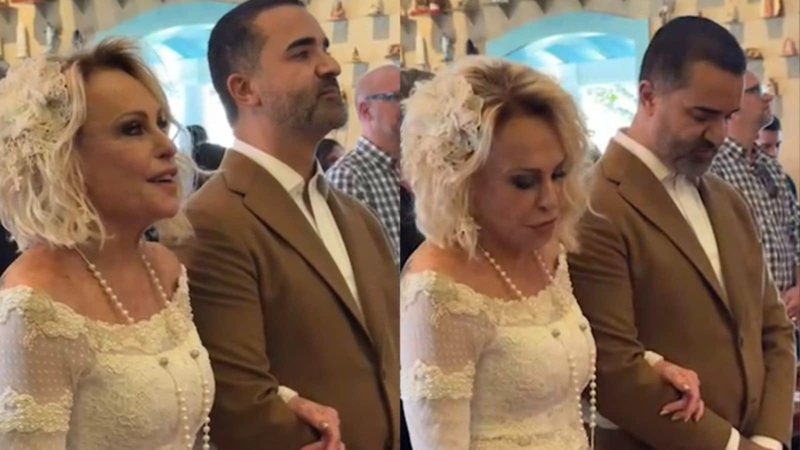 Ana Maria Braga faz casamento religioso em sua fazenda