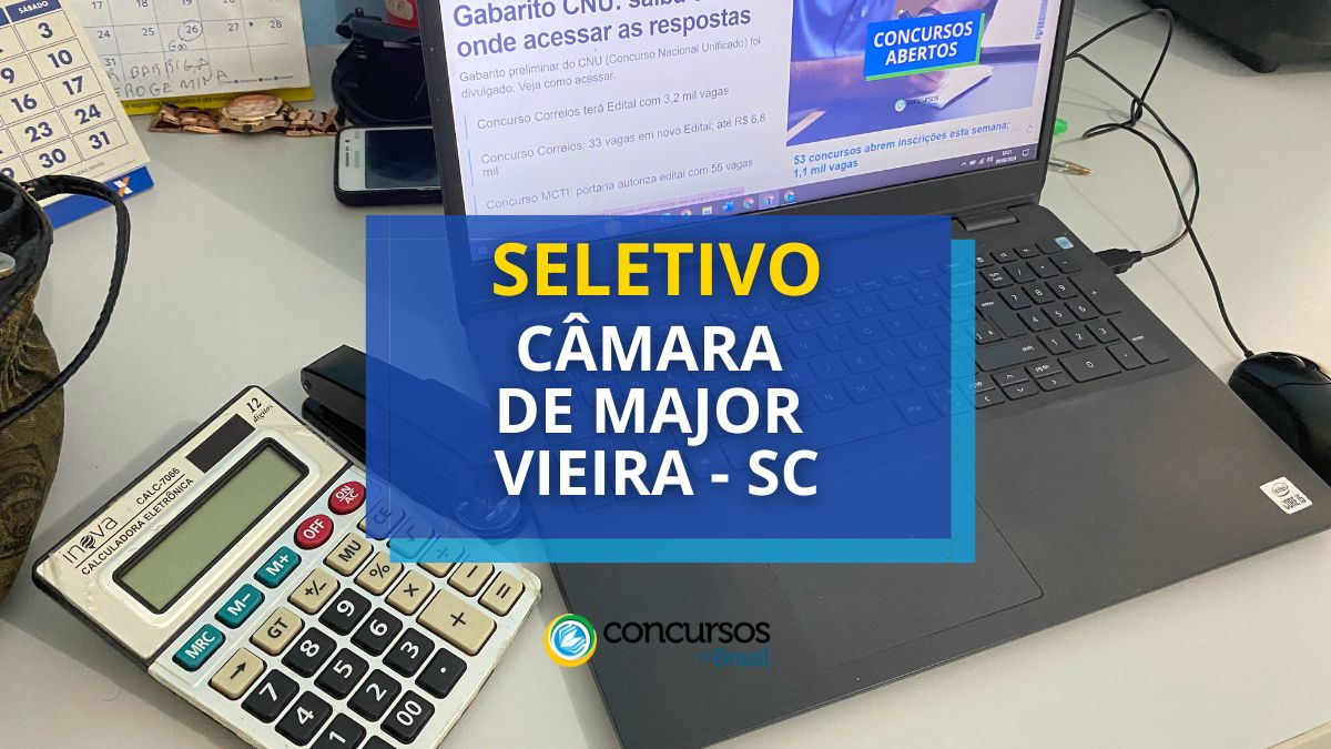 Câmara de Major Vieira – SC publica edital de seleção