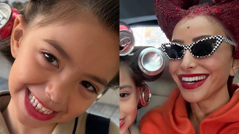 Filha de Sabrina Sato se inspira em Lady Gaga para o ‘Dia do Cabelo Maluco’