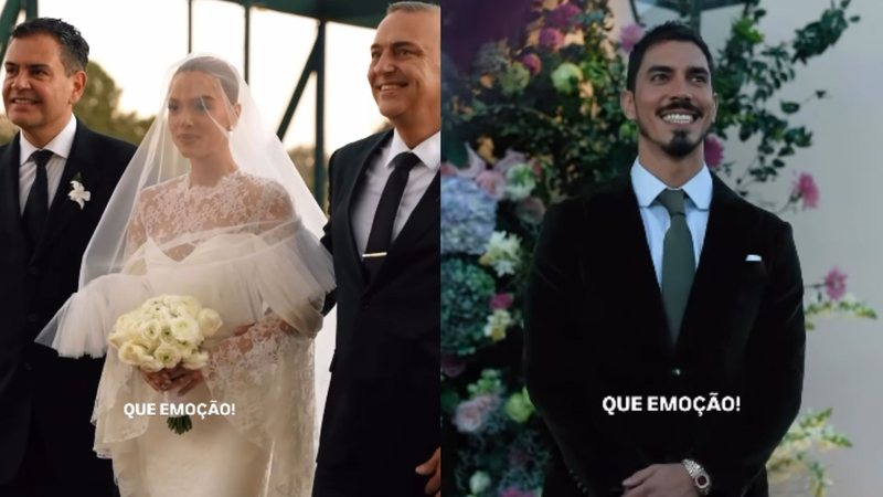 Giovanna Lancellotti e Gabriel David se casam em fazenda no interior de SP
