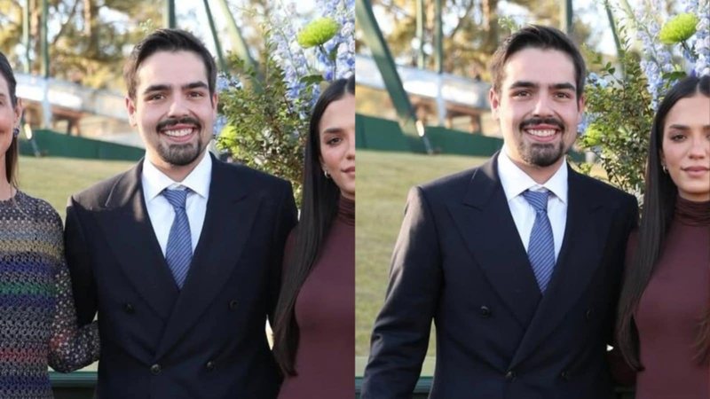 João Silva posta fotos com a namorada em casamento de Giovanna Lancellotti