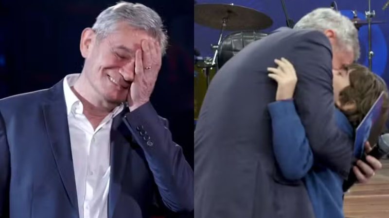 Serginho Groisman cai no choro com homenagem do filho no Altas Horas