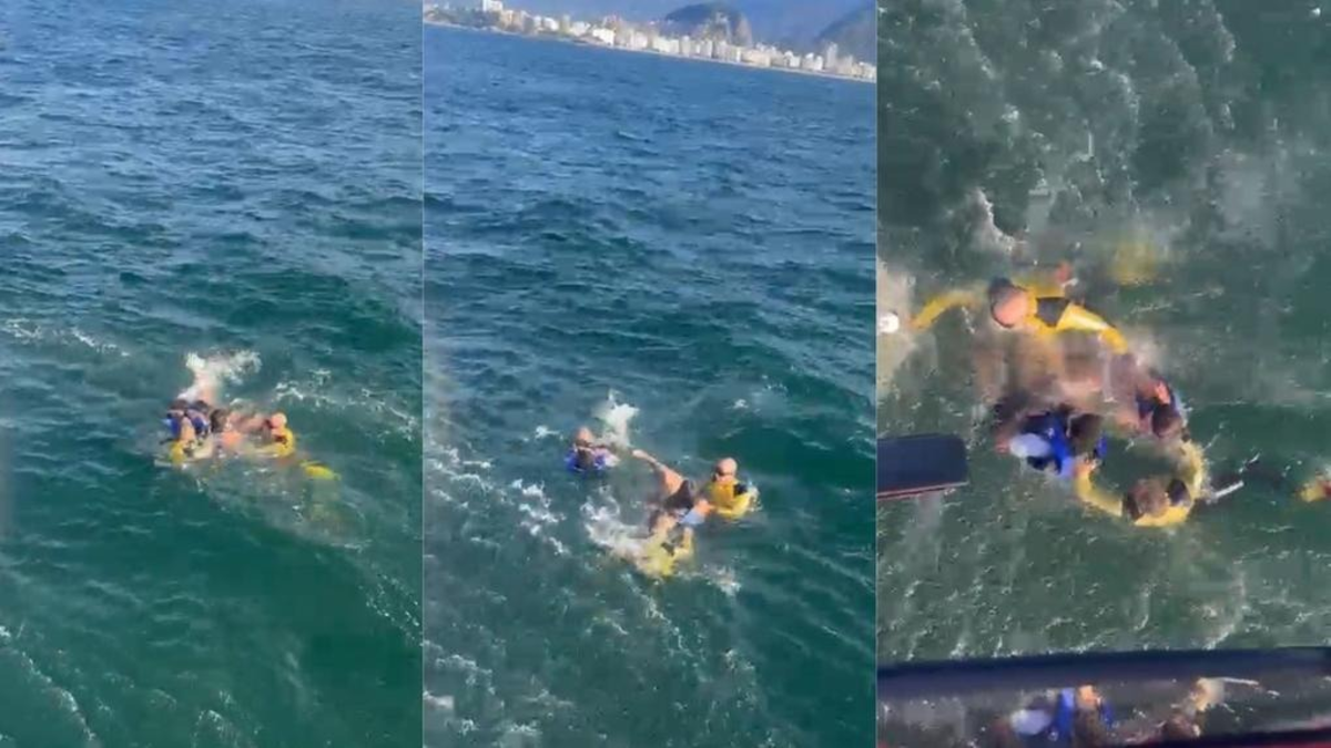 Ventania arrasta praticantes de stand up paddle no Leme; 73 foram resgatados