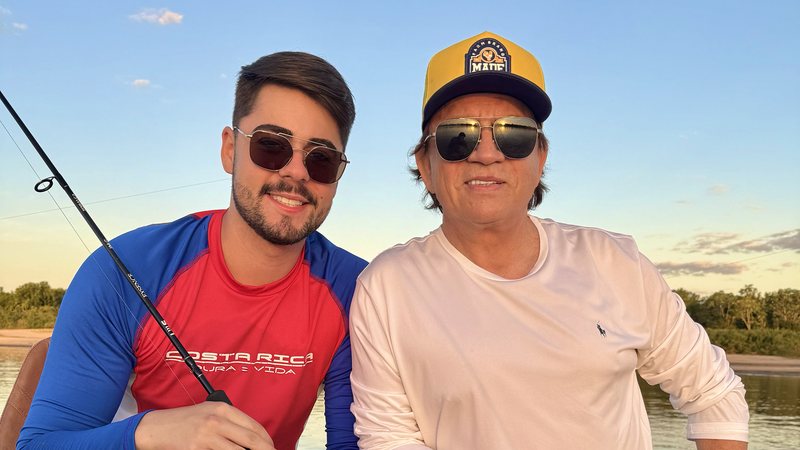 Chitãozinho e Enrico curtem viagem de pesca: ‘Foi incrível’