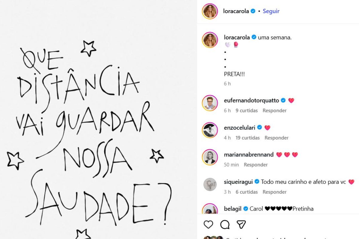 Família e amigos homenageiam Preta Gil, uma semana após morte