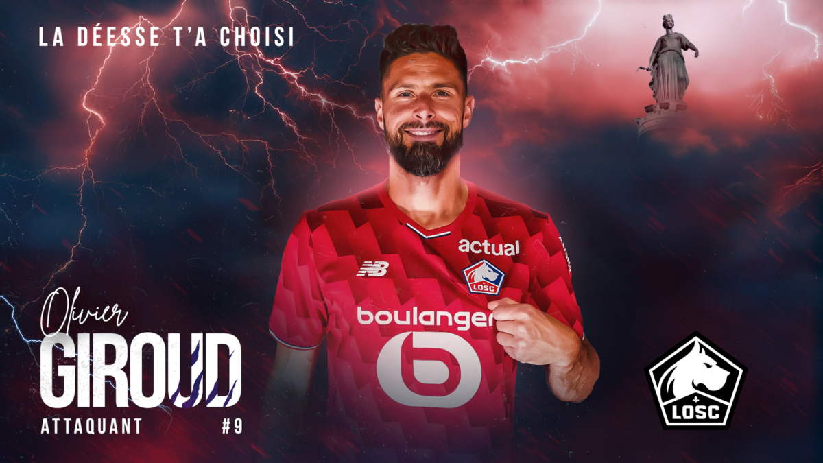 Lille anuncia a contratação do atacante Olivier Giroud, que retorna à França depois de 13 anos