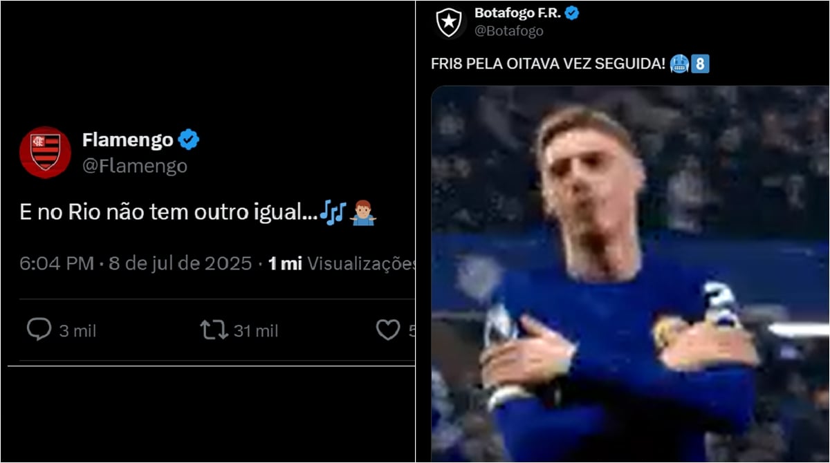 “No Rio não tem outro igual”: Flamengo e Botafogo provocam Fluminense após eliminação do Tricolor no Mundial