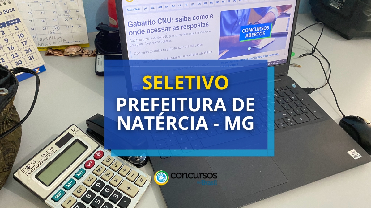 Prefeitura de Natércia – MG divulga vagas em novo seletivo