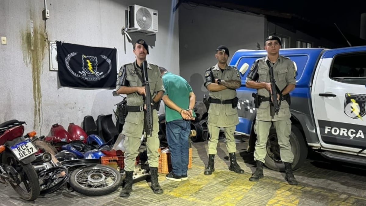 Preso por furtar moto em Goiânia tinha 25 carenagens com suspeita de adulteração em casa