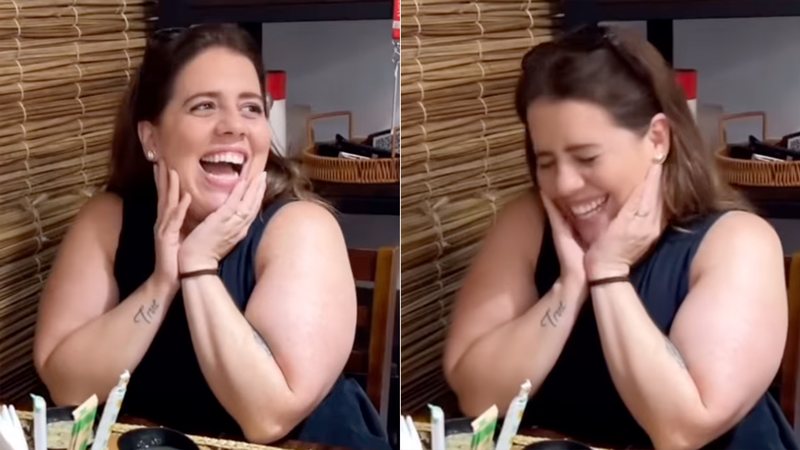 Tati Machado volta a sorrir após perder o filho: ‘Resgate’