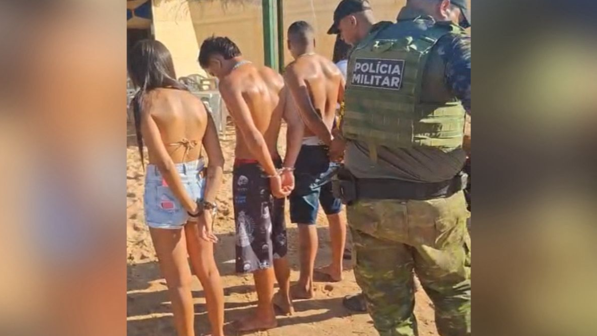 Três pessoas são presas por tráfico de drogas na Praia do Cavalo, em Aruanã